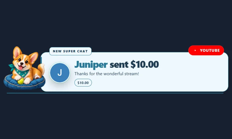 Good Company Alerts overlay with sample messages