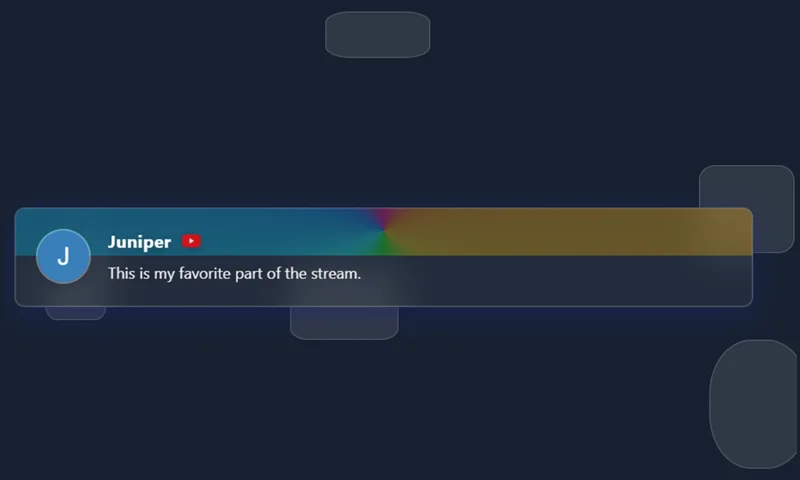 Glass ? Prism overlay with sample messages