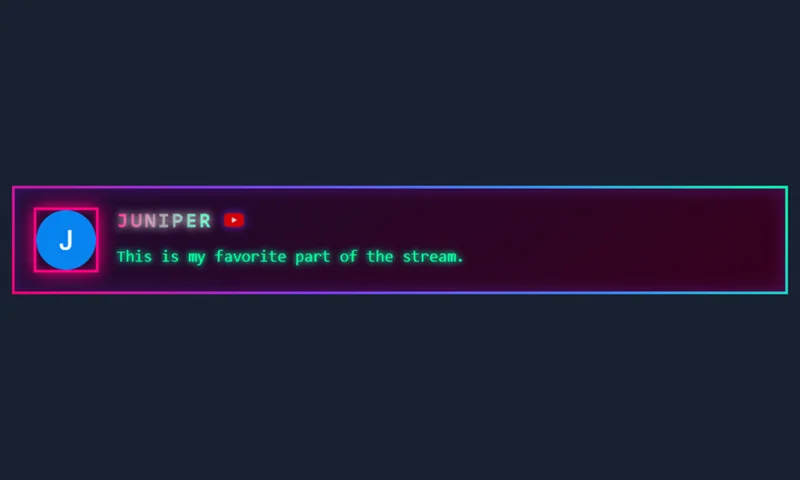 Retro ? Neoncity overlay with sample messages